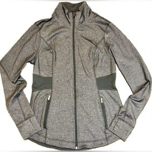 ✨Women’s Medium Old Navy Gray Athletic Activewear Lightweight Zip Up Jacket